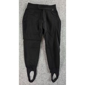 Vintage Schoeller Skifans Stirrup Ski Pants Womens Sz 8 Black Wool Blend USA